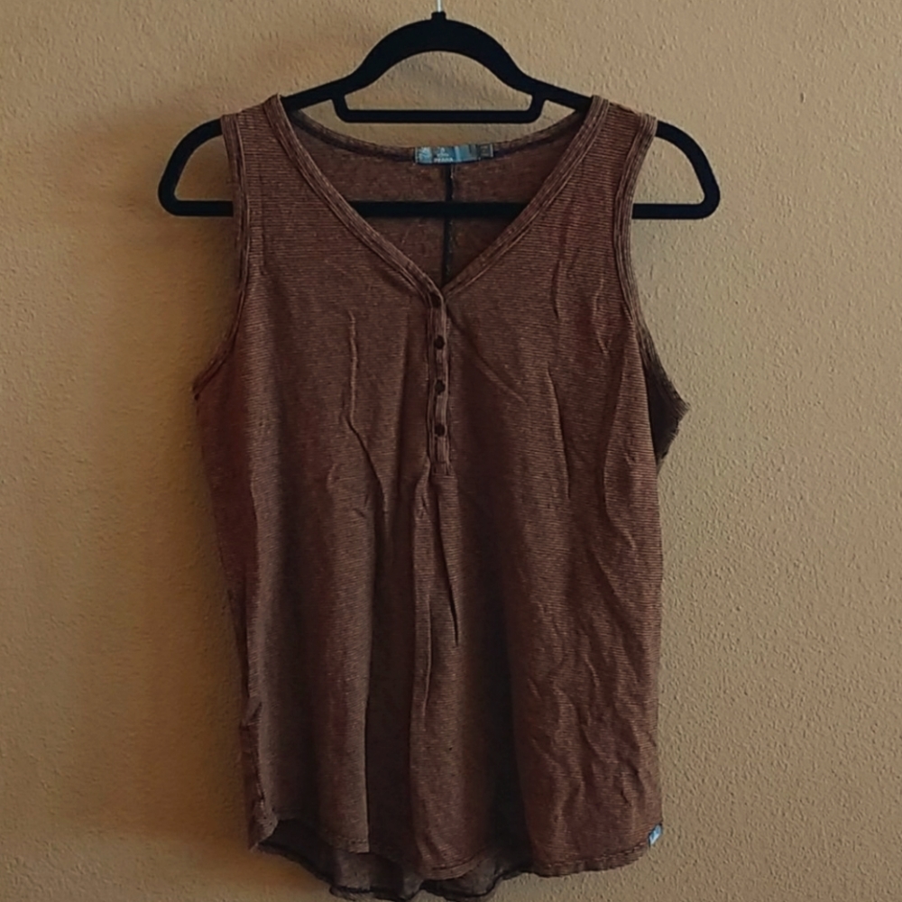 Prana Large tank top brown & orange